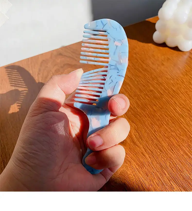Women Anti-Static Hair Comb Retro Acetic Acid — feature 9