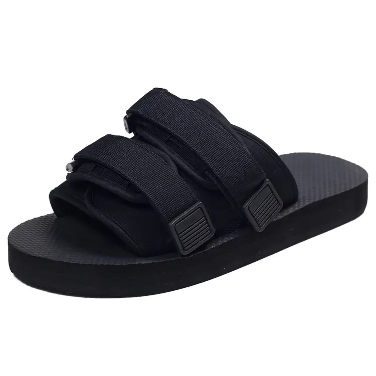 Summer Slippers Velcro Couple Slippers Outdoor Non-Slip Vietnamese Beach Shoes Outer Wear Sandals Flats Slippers for Men - Image 6