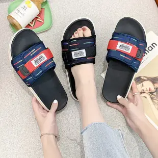 Summer Slippers Velcro Couple Slippers Outdoor Non-Slip Vietnamese Beach Shoes Outer Wear Sandals Flats Slippers for Men — feature 21