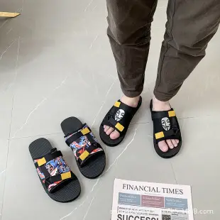 Summer Slippers Velcro Couple Slippers Outdoor Non-Slip Vietnamese Beach Shoes Outer Wear Sandals Flats Slippers for Men — feature 23