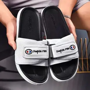 Summer Slippers Velcro Couple Slippers Outdoor Non-Slip Vietnamese Beach Shoes Outer Wear Sandals Flats Slippers for Men — feature 27