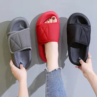 Summer Slippers Velcro Couple Slippers Outdoor Non-Slip Vietnamese Beach Shoes Outer Wear Sandals Flats Slippers for Men — feature 5