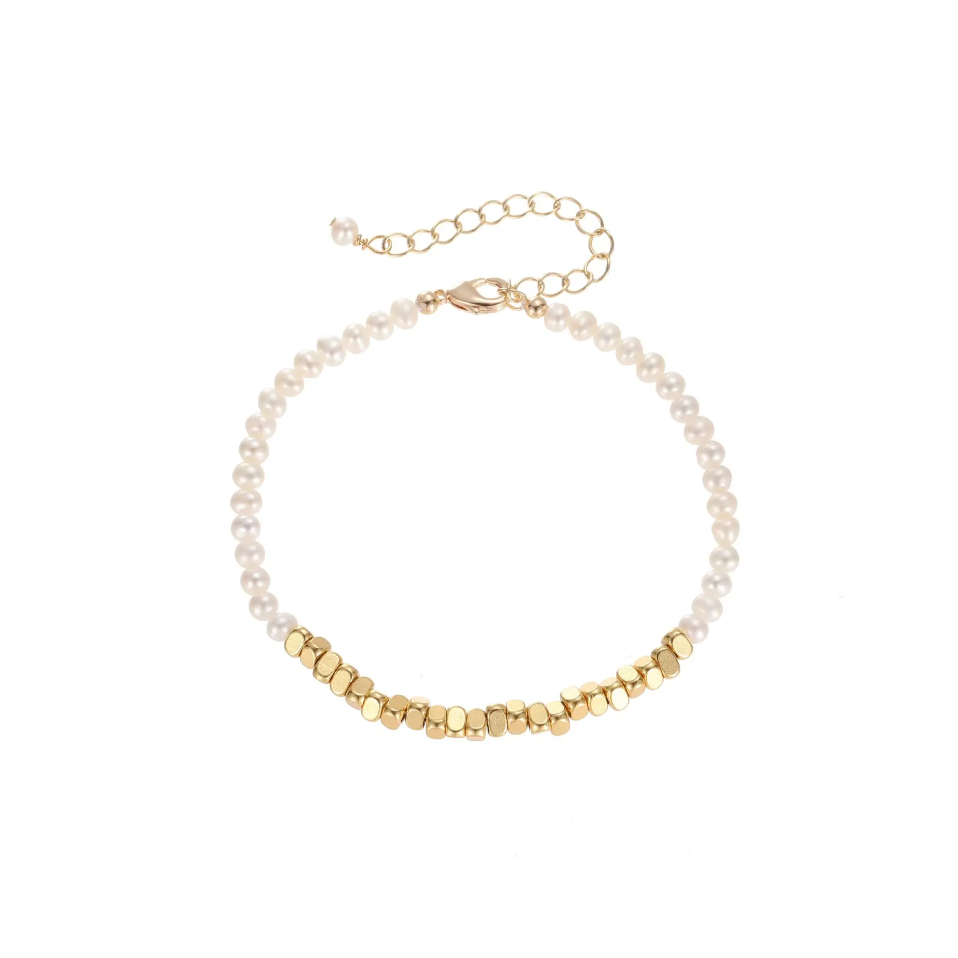 New Style Broken Gold Pearl Necklace Geometric All-match - Image 5