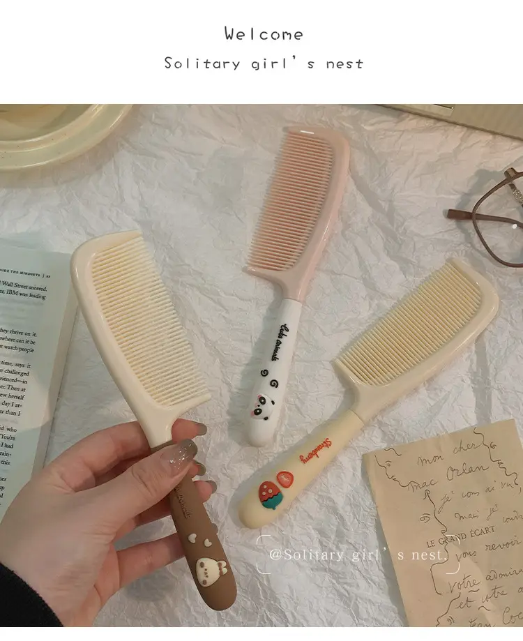 Cute Cartoon Glue Hair Comb for Girls Women — feature 1