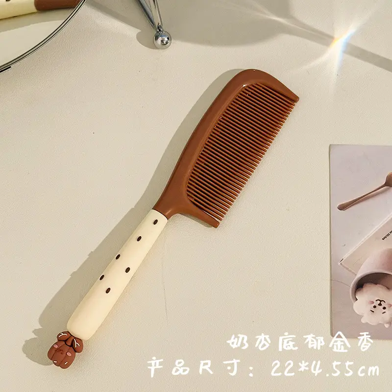 Cute Cartoon Glue Hair Comb for Girls Women