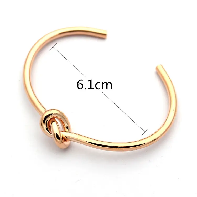 Women's Knot Opening Bracelets Gold Silver Rose Gold — feature 1