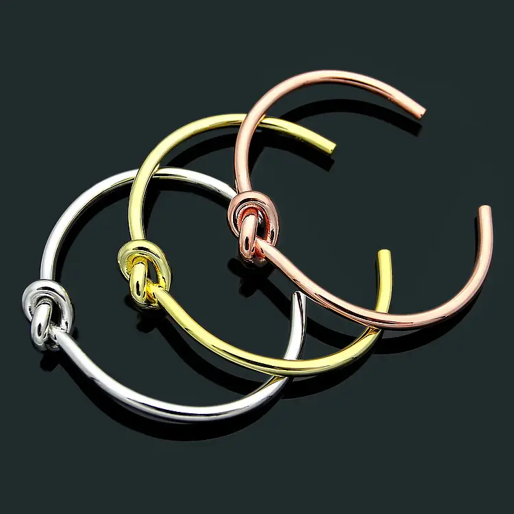 Women's Knot Opening Bracelets Gold Silver Rose Gold — feature 6