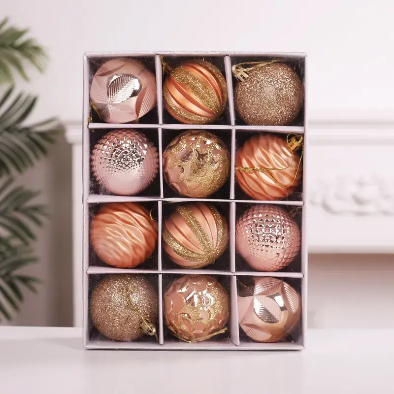 Red Cross-Border Christmas Tree Decor Balls Set - Image 10