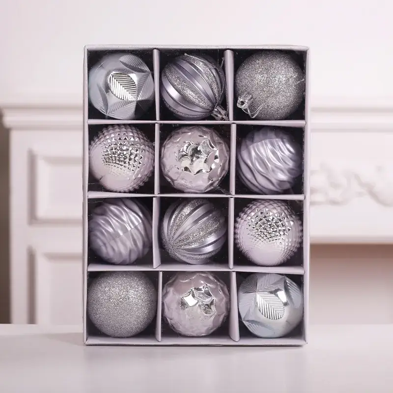Red Cross-Border Christmas Tree Decor Balls Set - Image 2