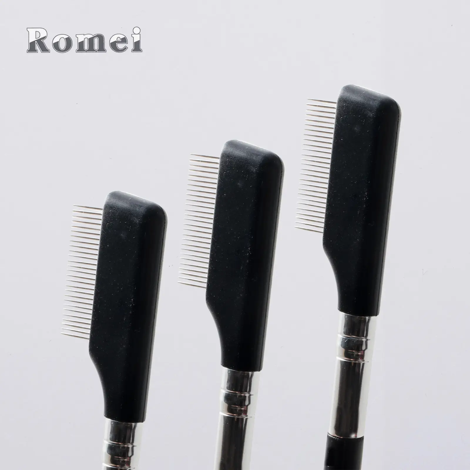 Straight Handle Steel Needle Eyelash Comb for Long, Clear Lashes - Image 6