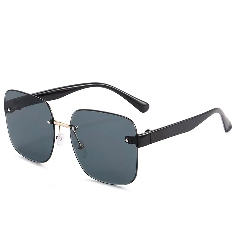 Women's Frameless Ocean Sunglasses UV Protection Large Frame - Image 12