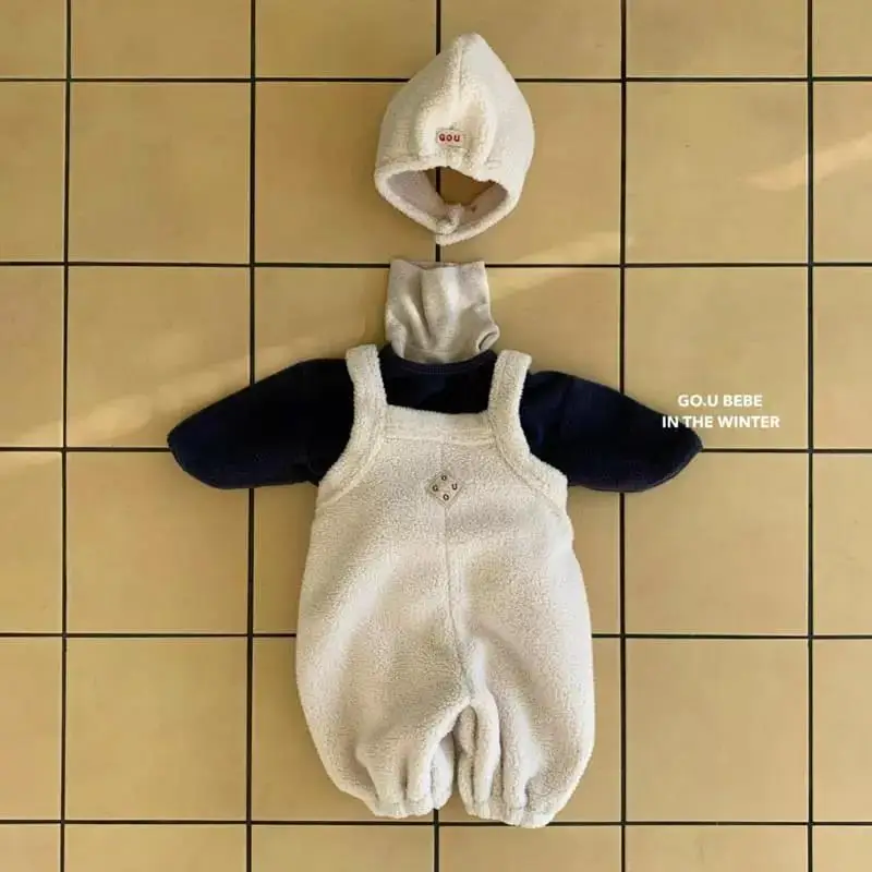 Baby Winter Fleece Lined Jumpsuit with Hat & Gloves - Image 5