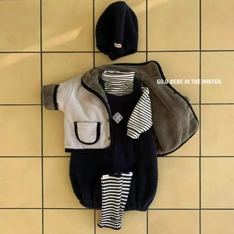 Baby Winter Fleece Lined Jumpsuit with Hat & Gloves - Image 7