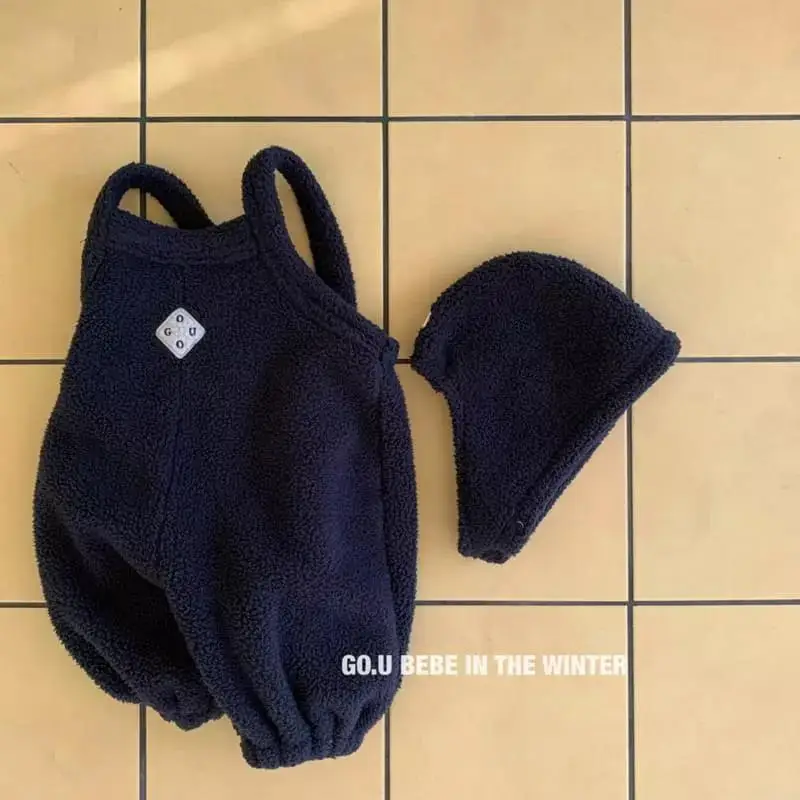 Baby Winter Fleece Lined Jumpsuit with Hat & Gloves - Image 2