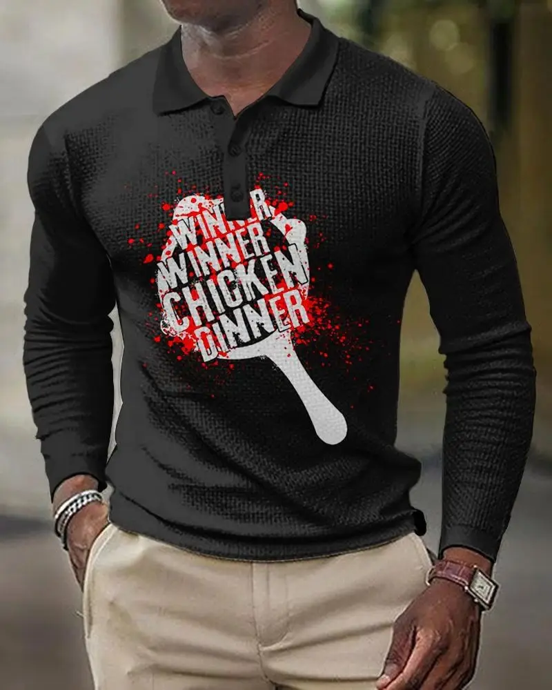2025 Men Cross-Border 3D Printed Polo Shirt Blue Beige - Image 17