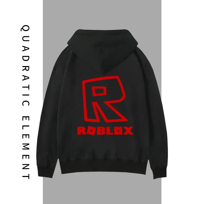Roblox Virtual World Hoodie Men Women Black Zipper