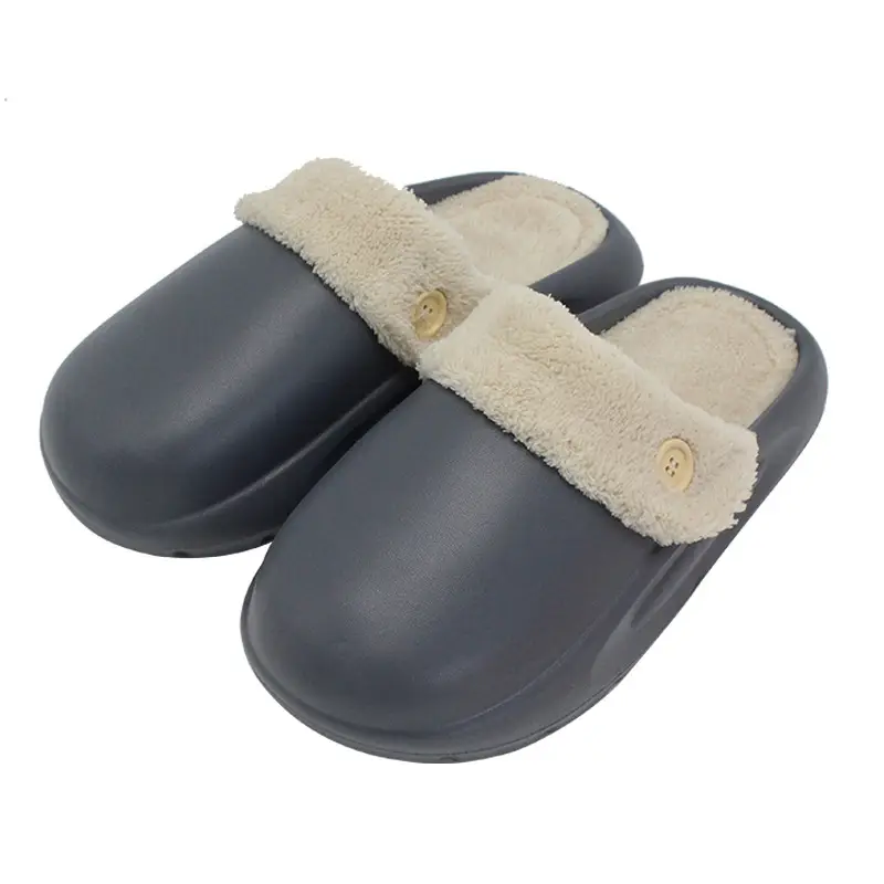 Cotton Slippers Women's Thick Sole Winter Household Feeling Indoor Warm Moon Waterproof Baotou Cotton Shoes Men's New Wholesale - Image 4