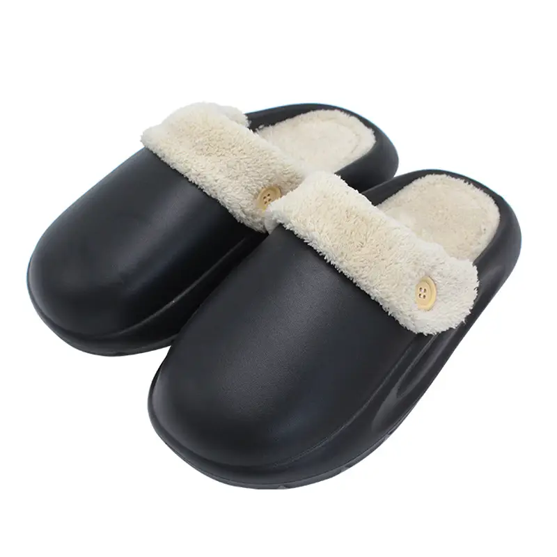 Cotton Slippers Women's Thick Sole Winter Household Feeling Indoor Warm Moon Waterproof Baotou Cotton Shoes Men's New Wholesale - Image 5