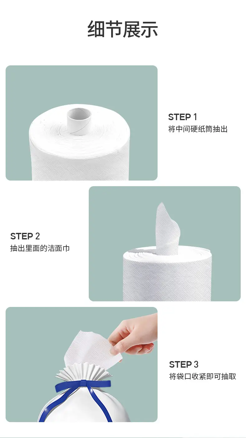 Disposable Face Towel 170 Pcs 100% Antiseptic 600g — feature 18