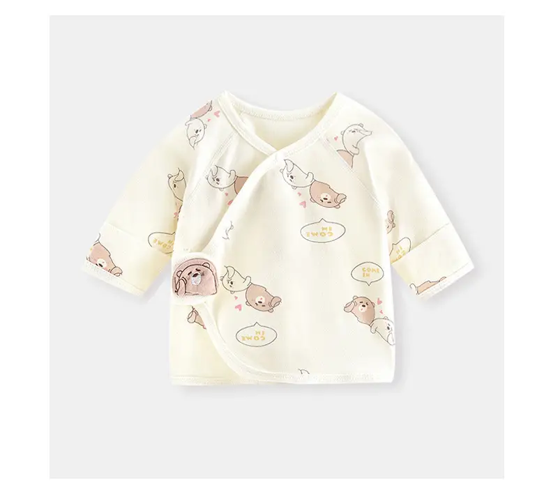 Newborn Cotton Pajama with Bear Print — feature 10
