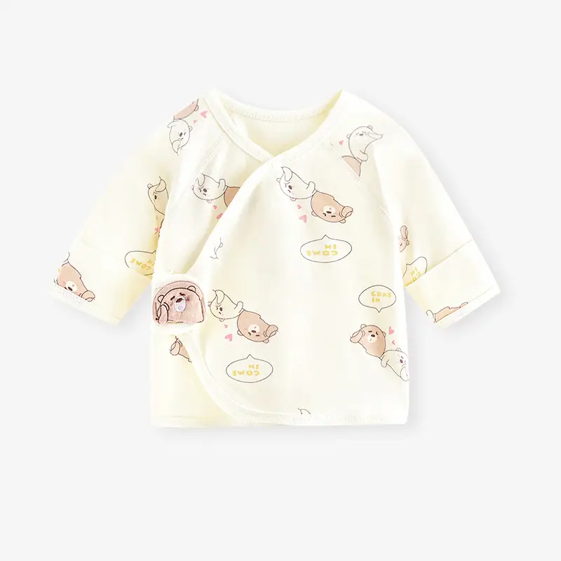 Newborn Cotton Pajama with Bear Print - Image 2