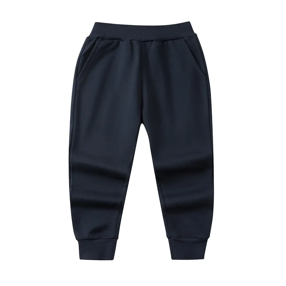 Men Velvet Jogger Pants Red Warm
