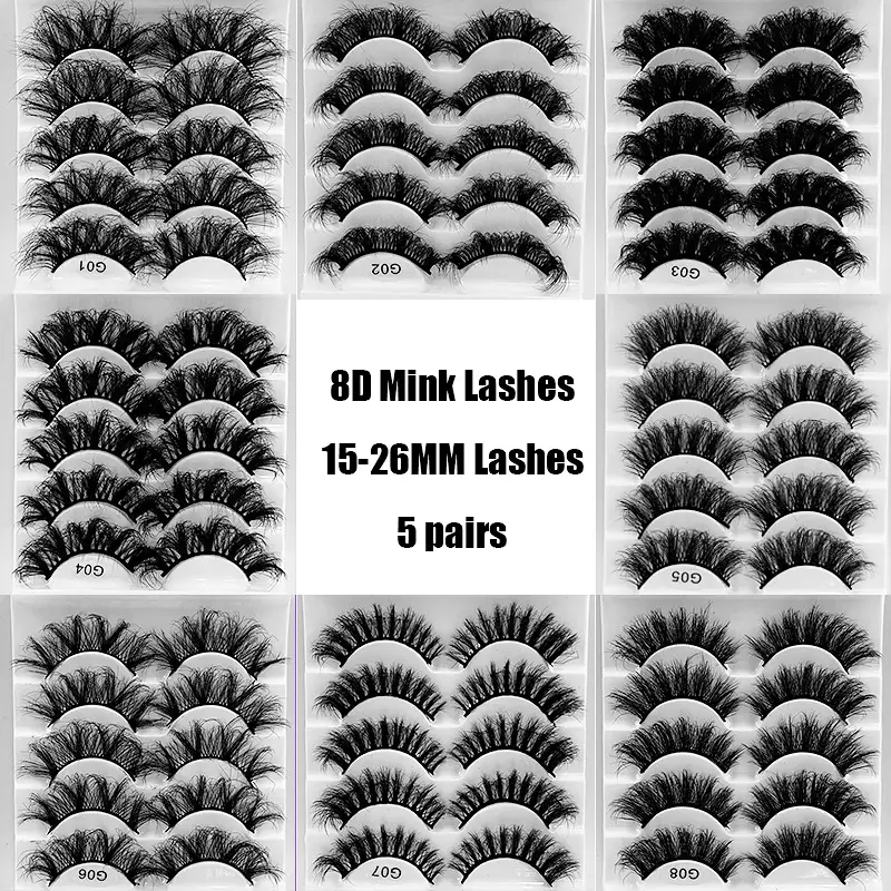 8D Curved False Eyelashes Multi Layer Thick Cross High Imitation - Image 11