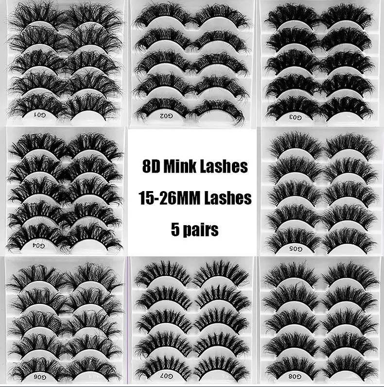 8D Curved False Eyelashes Multi Layer Thick Cross High Imitation — feature 11