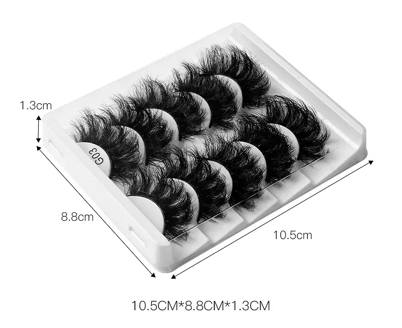 8D Curved False Eyelashes Multi Layer Thick Cross High Imitation — feature 18