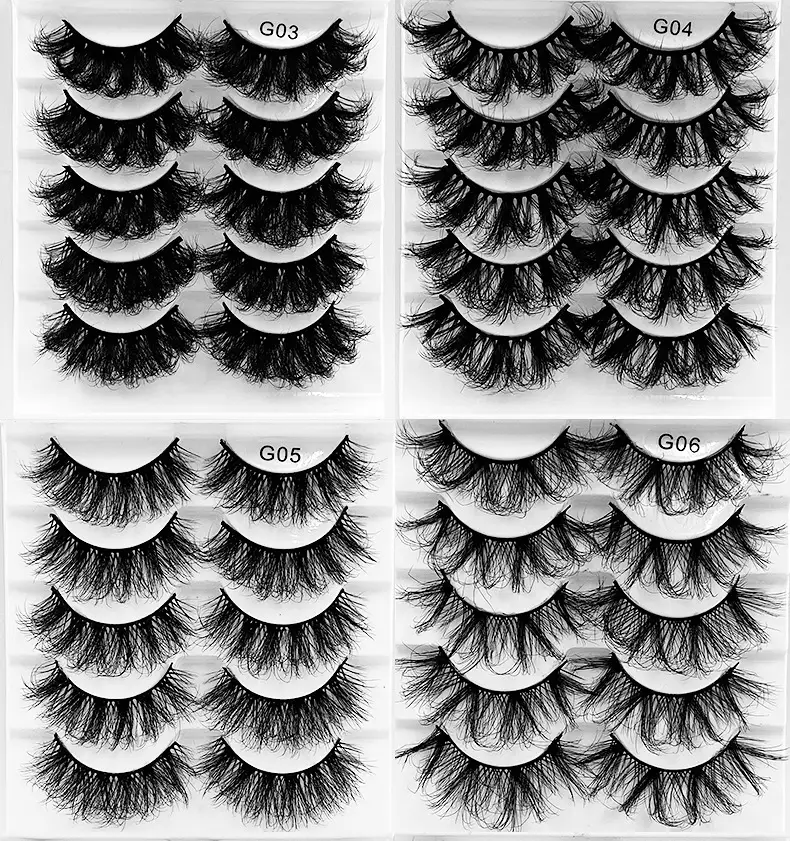 8D Curved False Eyelashes Multi Layer Thick Cross High Imitation — feature 21