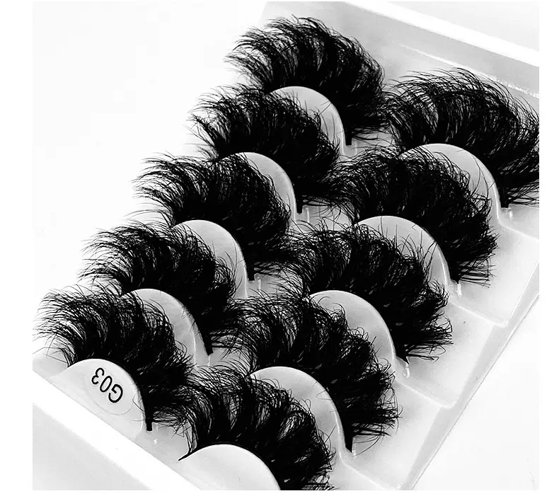 8D Curved False Eyelashes Multi Layer Thick Cross High Imitation — feature 26