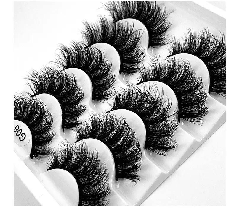 8D Curved False Eyelashes Multi Layer Thick Cross High Imitation — feature 31
