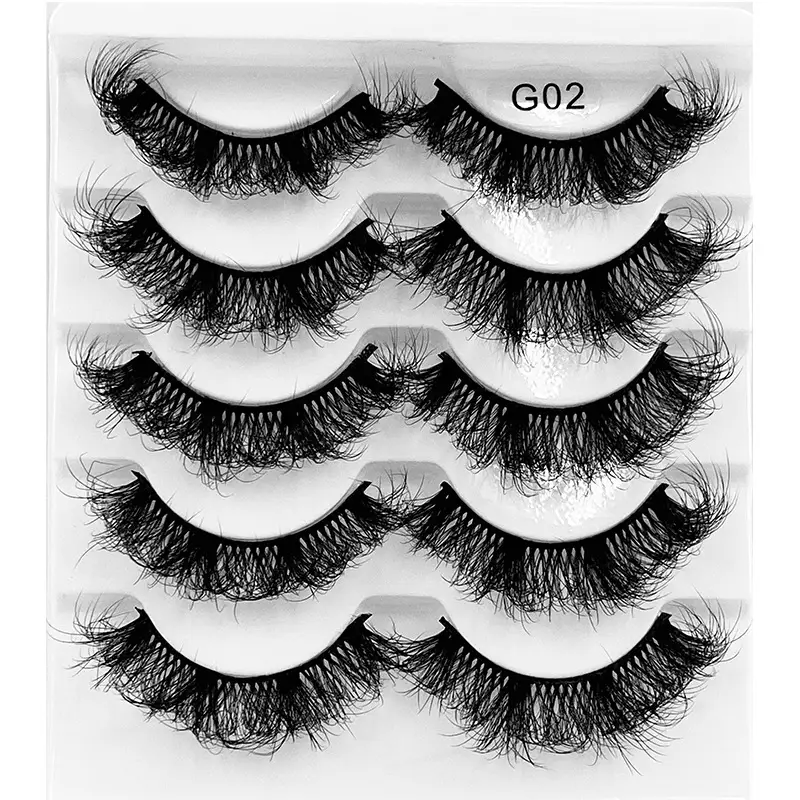 8D Curved False Eyelashes Multi Layer Thick Cross High Imitation - Image 2