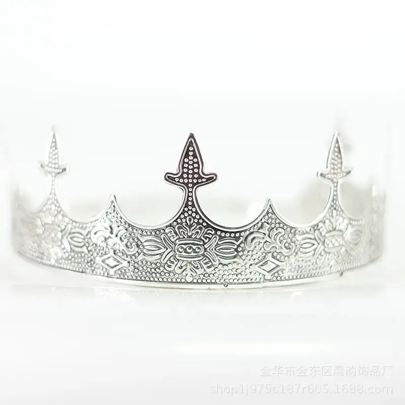 Silver Crown Prince Headdress for Men