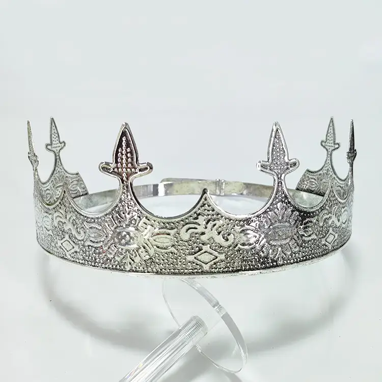 Silver Crown Prince Headdress for Men