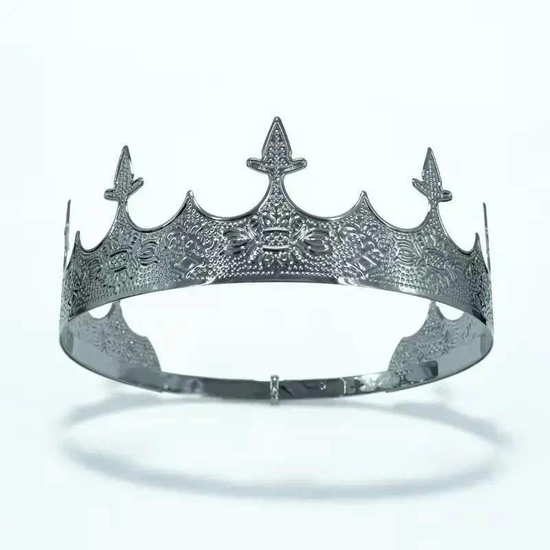 Silver Crown Prince Headdress for Men