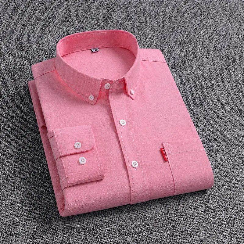 Oxford pink-Long Sleeve