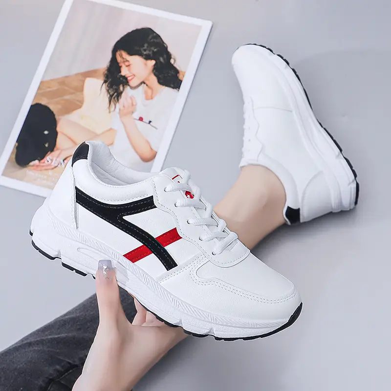 Women White Korean Running Shoes 2022 - Image 3