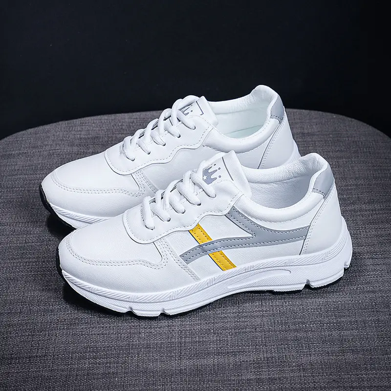 Women White Korean Running Shoes 2022 - Image 5