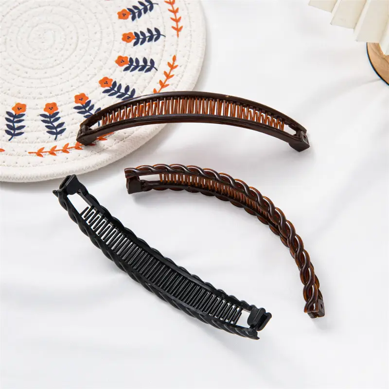 Korean Style Hair Clip with Orange Accents - Image 9