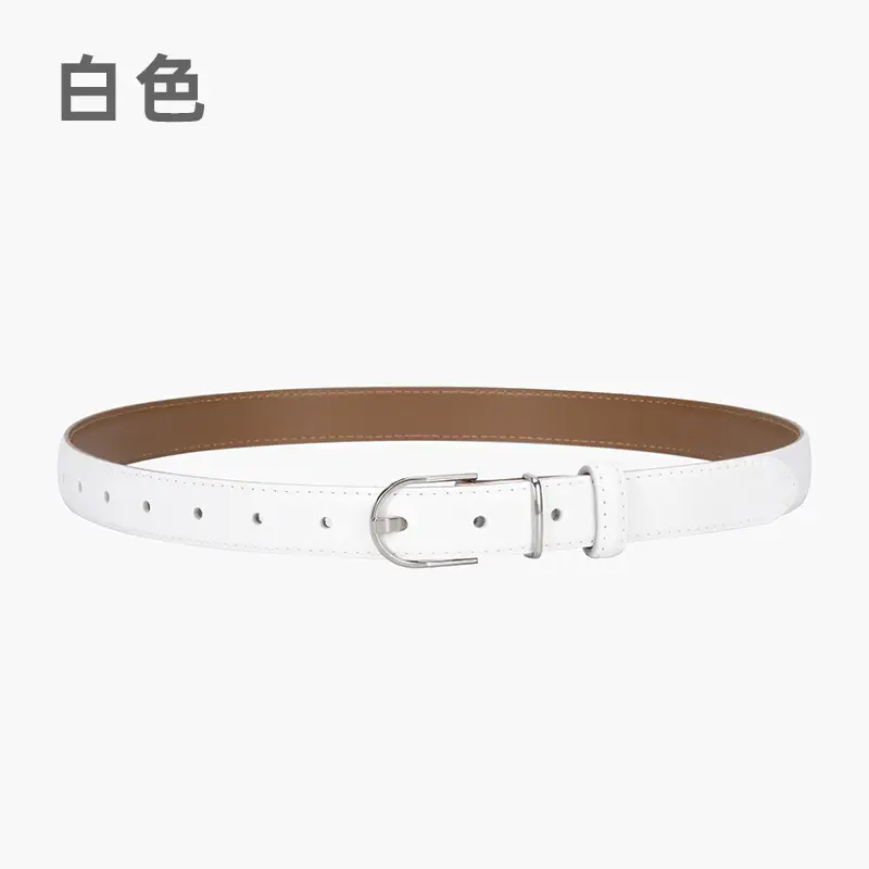 Black Leather Belt for Women's Casual Wear