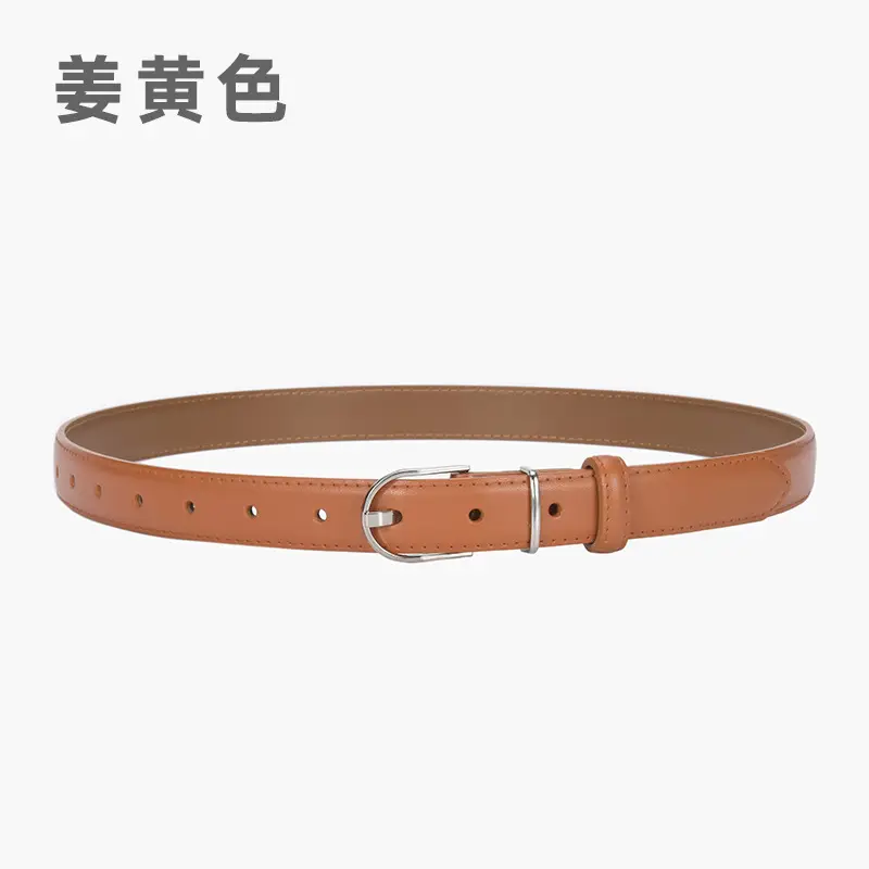 Black Leather Belt for Women's Casual Wear - Image 4
