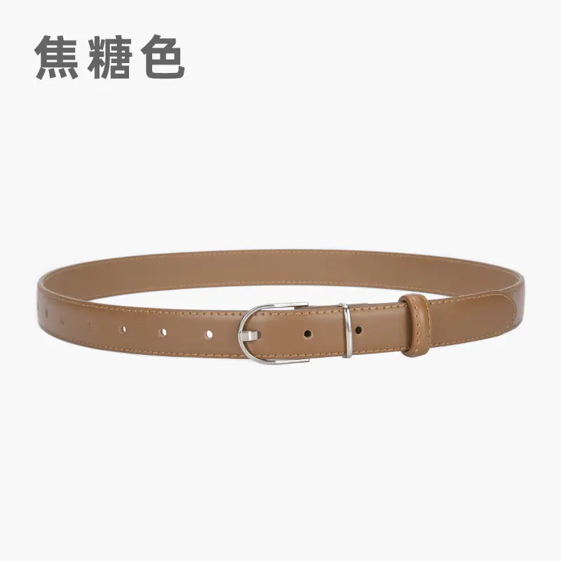 Black Leather Belt for Women's Casual Wear - Image 5