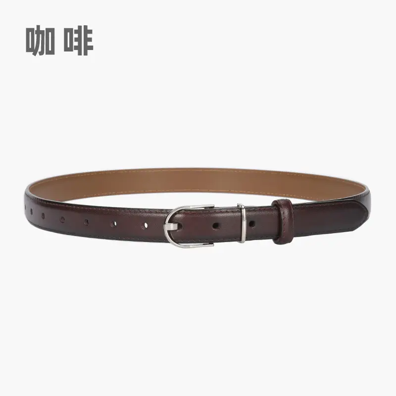 Black Leather Belt for Women's Casual Wear - Image 6