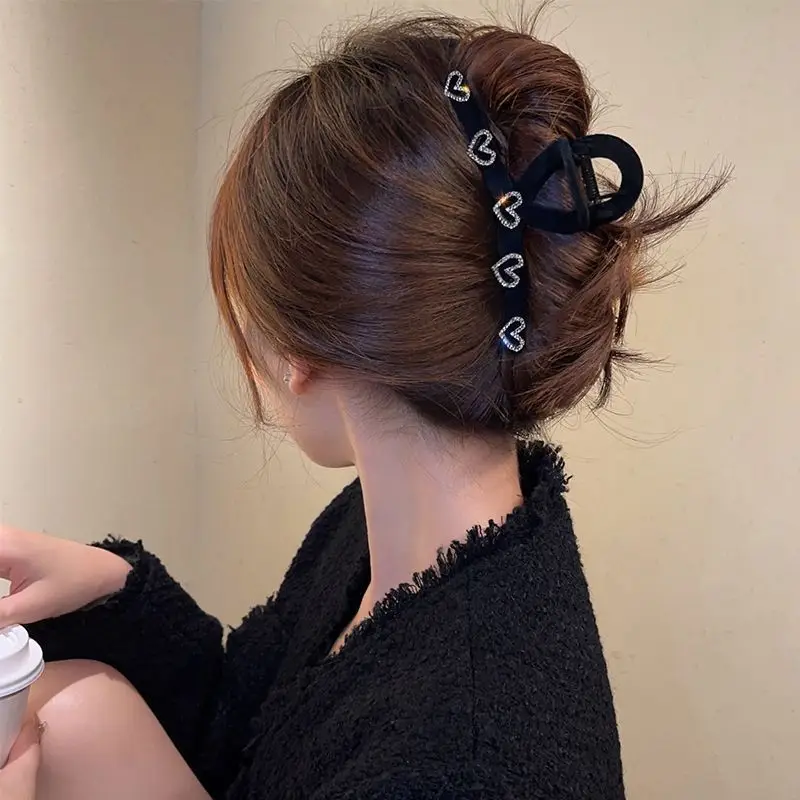 Love Rhinestone Hair Clip for Women High Ponytail Back — feature 5