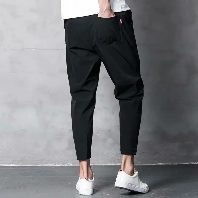 Men's Black Tapered Sports Pants Slim Fit All Season - Image 6