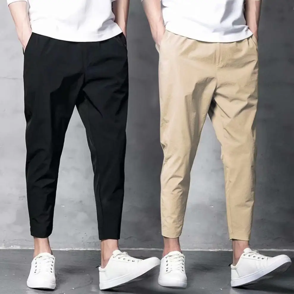 Men's Black Tapered Sports Pants Slim Fit All Season — feature 6
