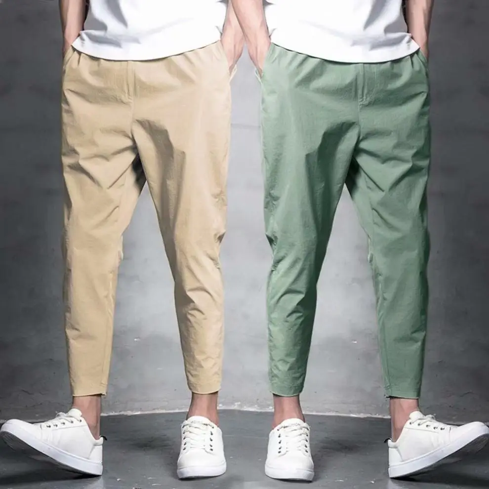 Men's Black Tapered Sports Pants Slim Fit All Season — feature 8