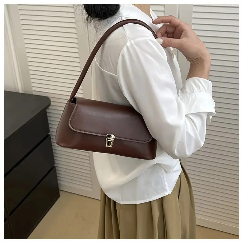 Brown Western Style Satchel Bag for Women — feature 13