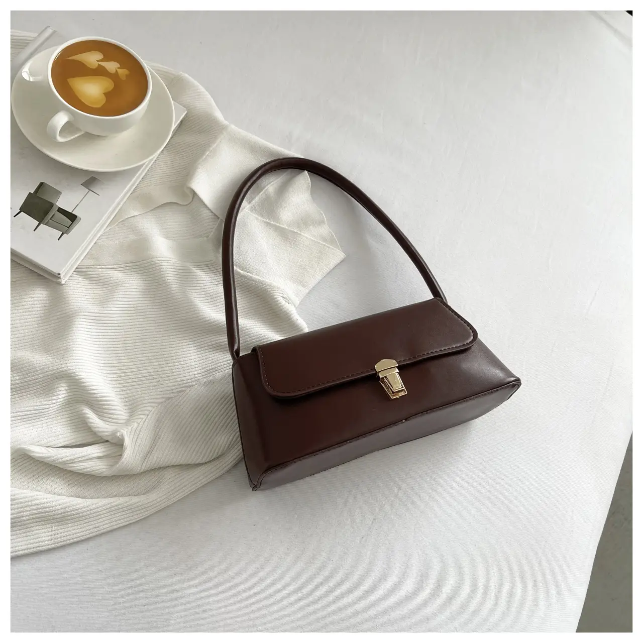 Brown Western Style Satchel Bag for Women — feature 16